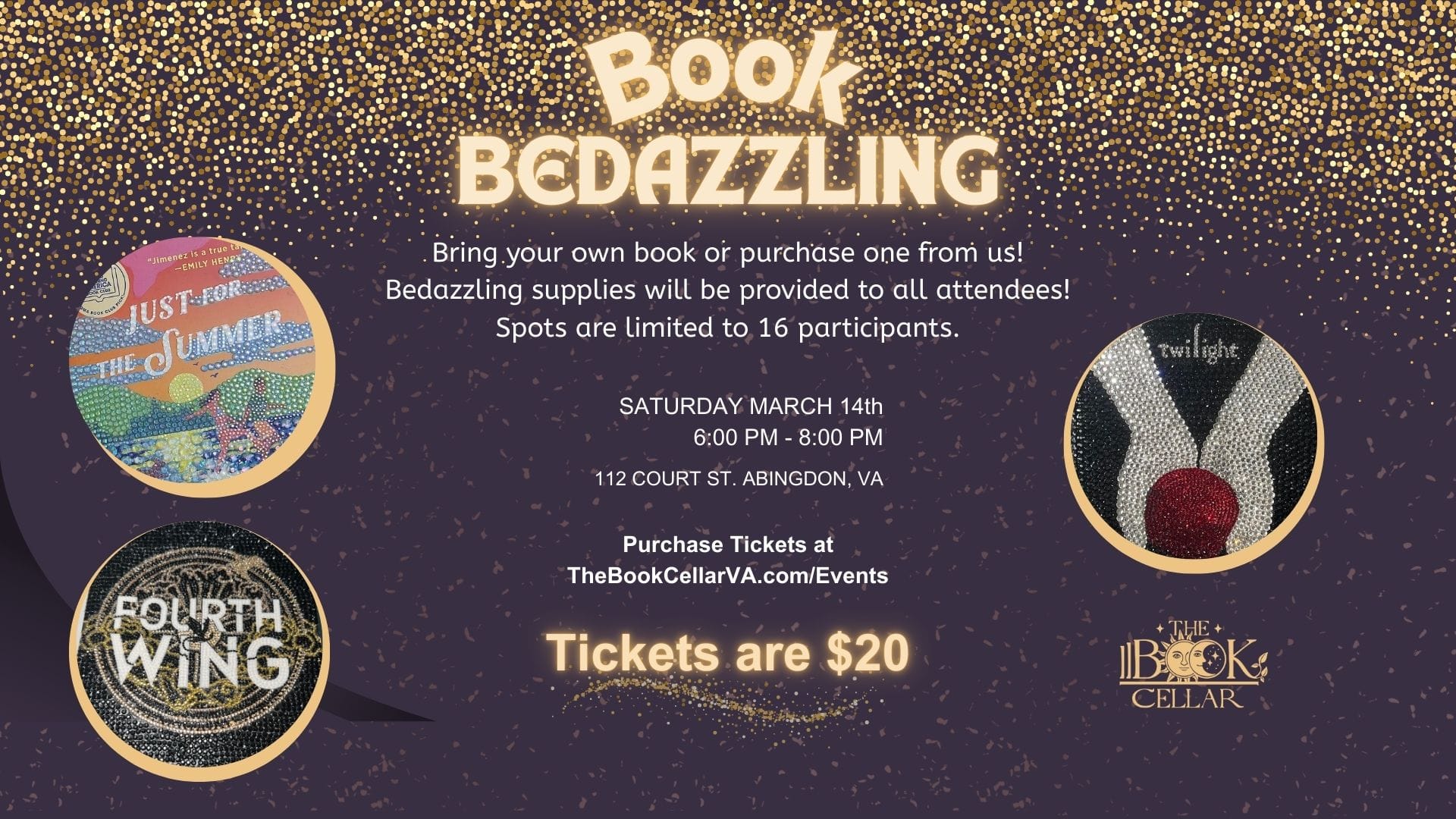 Bedazzling FB Event Cover Book Bedazzling event image