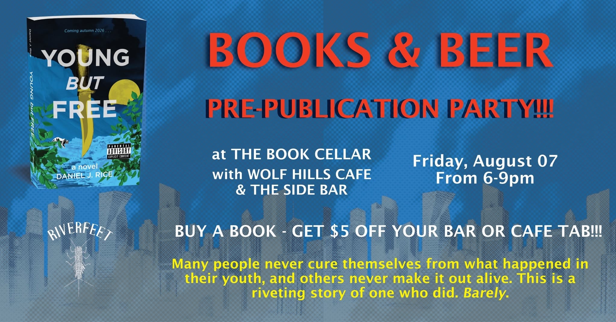 Books & Beer Pre-Publication Party Flyer Books & Beer Pre-Publication Party Flyer